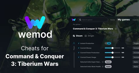 Command & Conquer 3: Tiberium Wars Cheats & Trainers for PC .